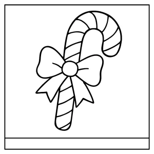 Zuckerstange Malvorlage – kostenlose coloring page zum Ausdrucken für Kinder