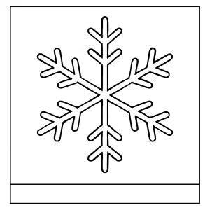 Snowflake coloring page – printable winter-themed coloring sheet for kids and adults.