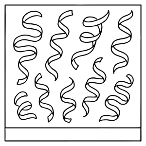 Streamers Malvorlage coloring page zum Ausmalen und Ausdrucken für Kinder